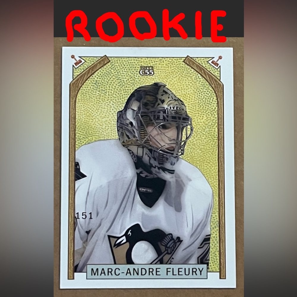 Marc-Andre Fleury Rookie 2003/04 Topps C55 Pittsburgh Penguins RC Hockey Card